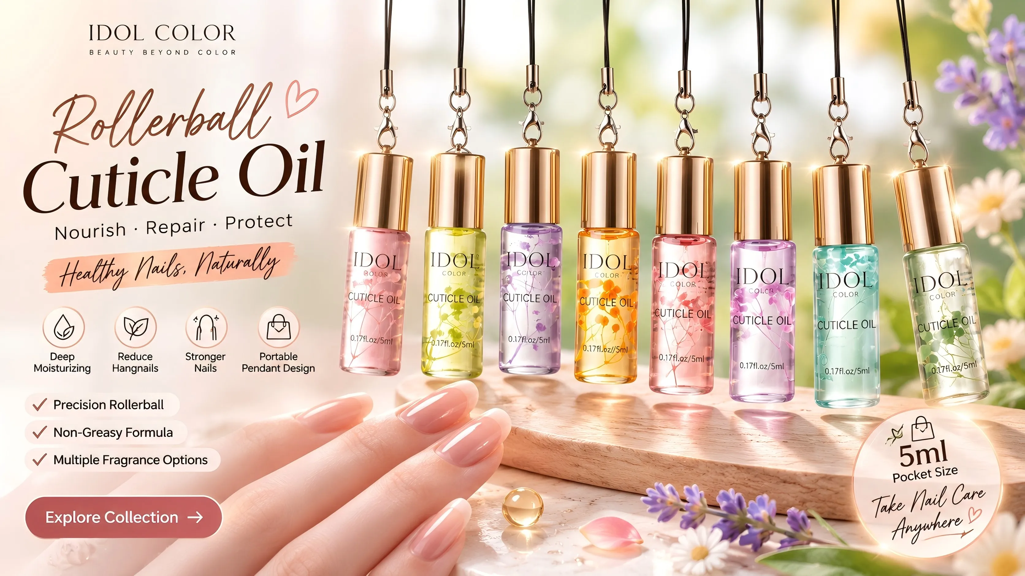 New Arrival: 5ml Rollerball Cuticle Oil – Nourish, Repair & Protect Your Nails