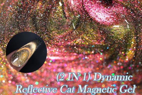 Galaxy at Your Fingertips, Unlocked in One Step｜Reflective Diamond Glitter Cat Eye UV Gel, Diamond & Cat Eye 2-in-1