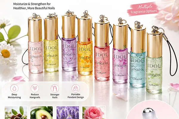 New Arrival | 5ml Rollerball Cuticle Oil Keychain – Portable Nail Care for Everyday Use