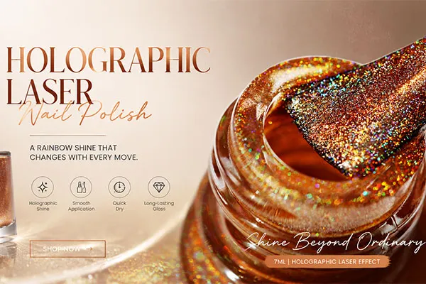 Introducing Our New 7ml Holographic Laser Nail Polish: A New Era of Rainbow Shine